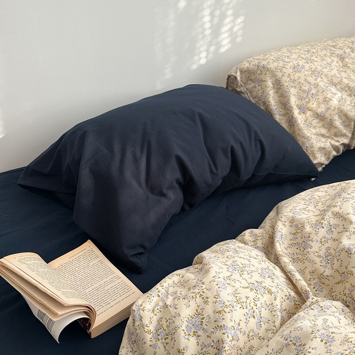 91家纺网 家纺一手货源 找家纺 柚可家居 2024秋季新款40支全棉斜纹四件套-小漫春 秋意浓