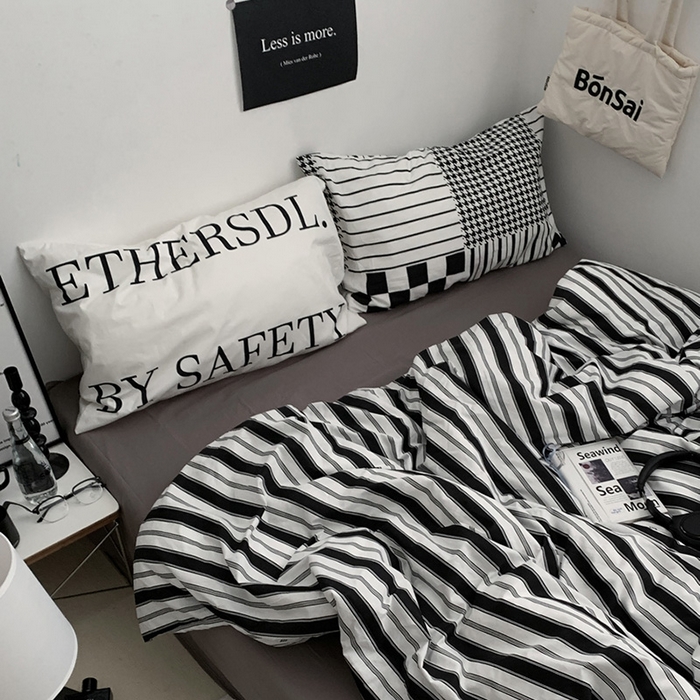 91家纺网 家纺一手货源 找家纺 柚可家居 2024秋季新款40支全棉斜纹四件套-小漫春 天空之城