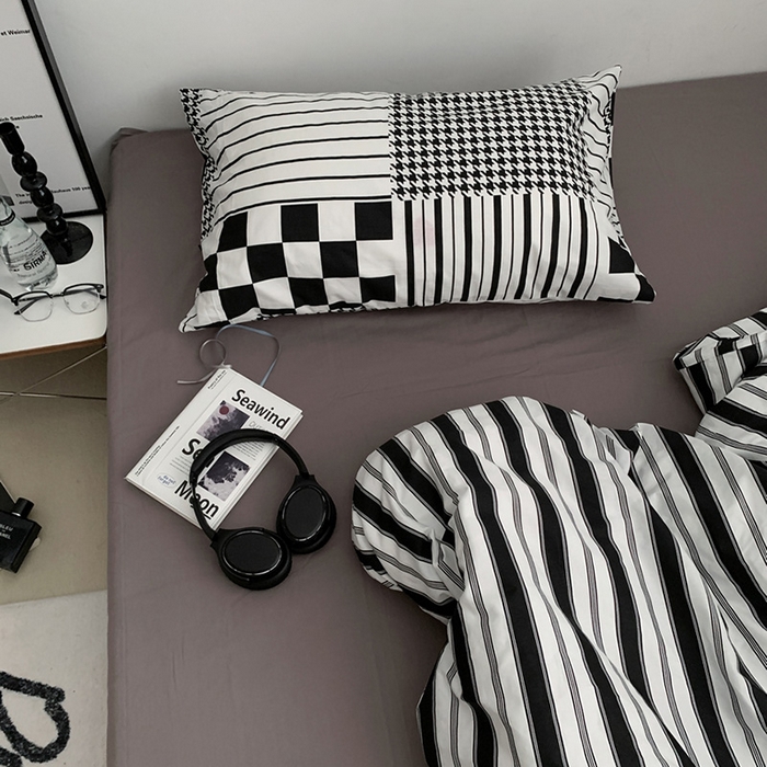 91家纺网 家纺一手货源 找家纺 柚可家居 2024秋季新款40支全棉斜纹四件套-小漫春 天空之城