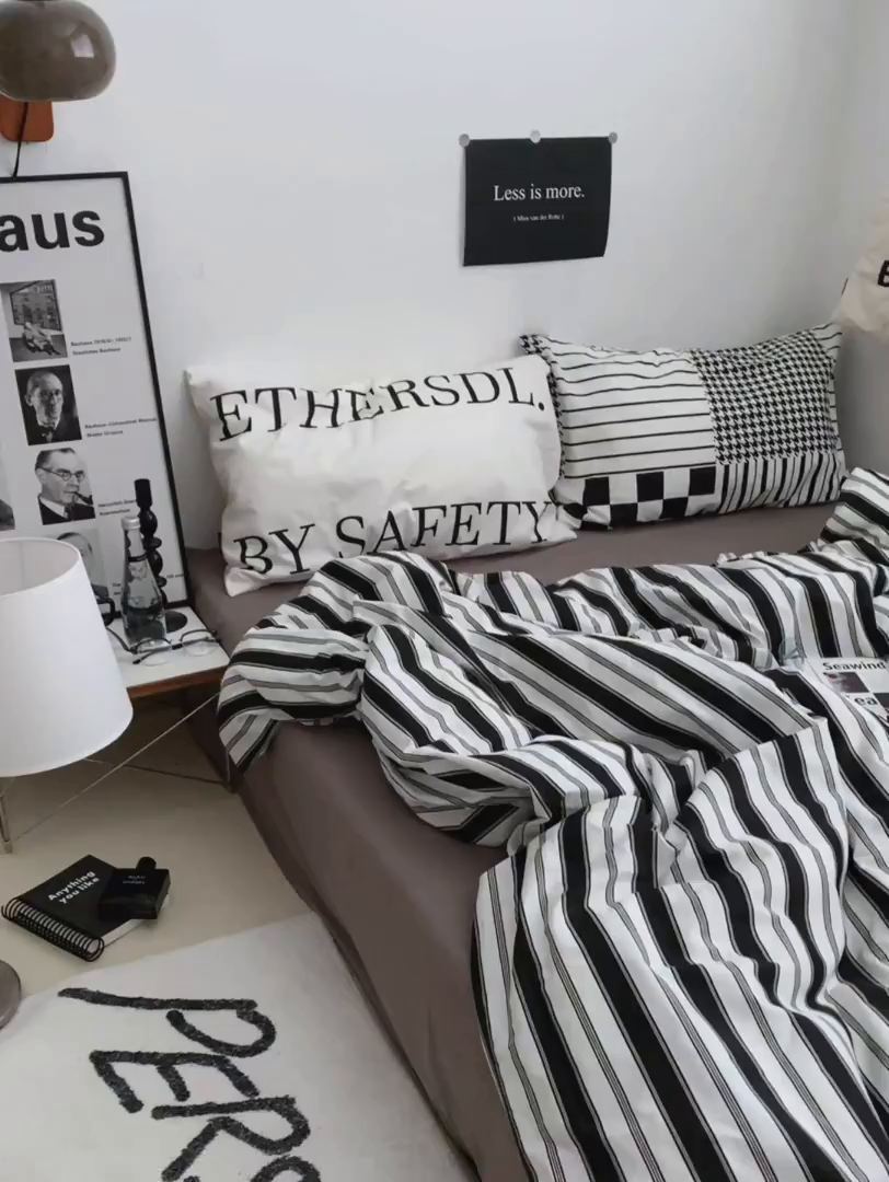 91家纺网 家纺一手货源 找家纺 柚可家居 2024秋季新款40支全棉斜纹四件套-小漫春 天空之城