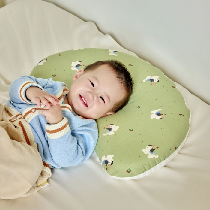 91家纺网 家纺一手货源 找家纺 （总）昕科 2025新款A类母婴级双感月牙硅胶儿童枕-婴儿凉感冰豆豆硅胶枕头儿童全棉双层纱枕芯