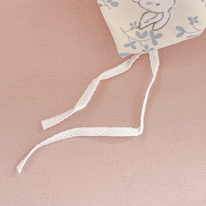 91家纺网 家纺一手货源 找家纺 朵朵家纺2025新款水洗云朵糯糯棉三四件套水洗棉简约风ins风小碎花学生宿舍床被套床单款床笠款三四件套——单被套 - 副本 花丛兔