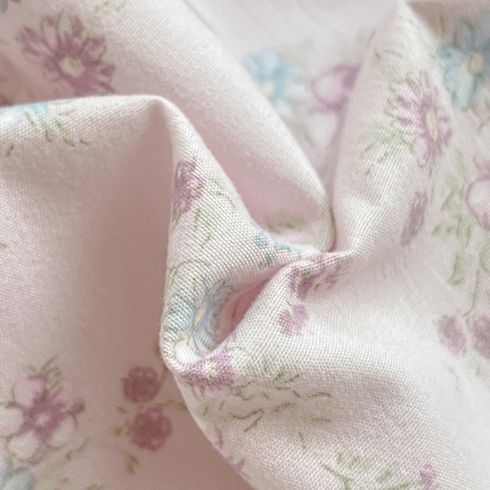 91家纺网 家纺一手货源 找家纺 朵朵家纺2025新款水洗云朵糯糯棉三四件套水洗棉简约风ins风小碎花学生宿舍床被套床单款床笠款三四件套——单被套 - 副本 花梦