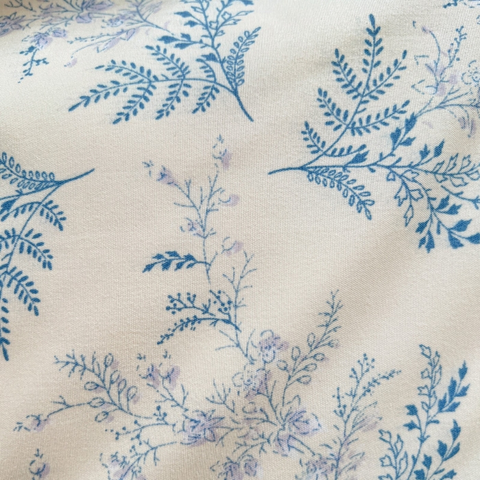 91家纺网 家纺一手货源 找家纺 朵朵家纺2025新款水洗云朵糯糯棉三四件套水洗棉简约风ins风小碎花学生宿舍床被套床单款床笠款三四件套——单被套  蓝颜