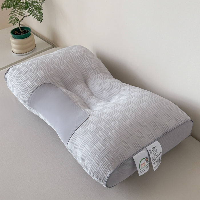 91家纺网 家纺一手货源 找家纺 雅晨枕芯 2025新款枕芯云感华夫格按摩SPA枕头跨境爆款枕芯家用枕头枕芯 华夫格按摩枕-灰色 48x74cm高枕/只