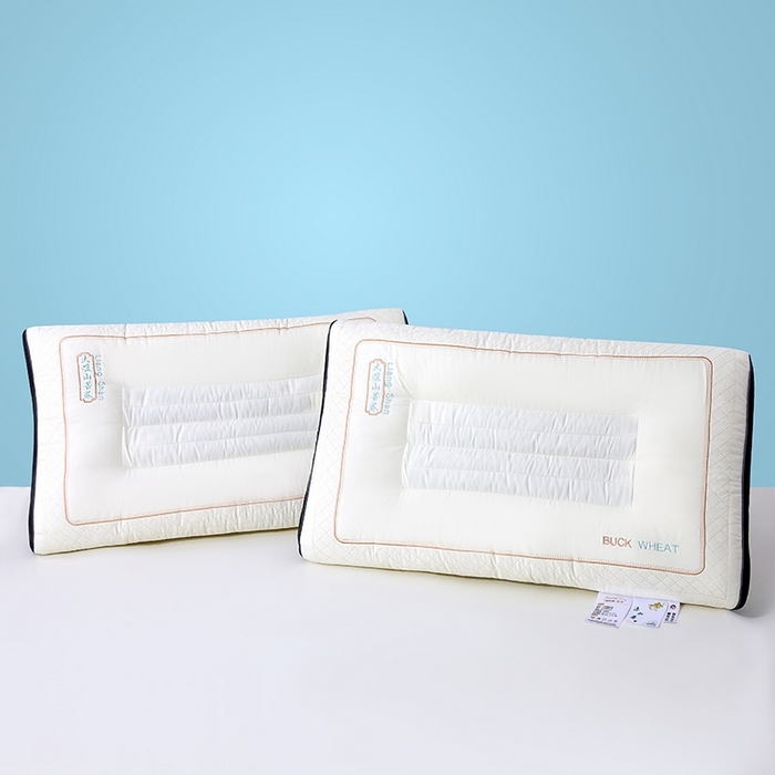 91家纺网 家纺一手货源 找家纺 雅晨枕芯 2025新款助眠SPA枕大凉山苦荞枕 枕头枕芯 白色 48x74cm低枕/只