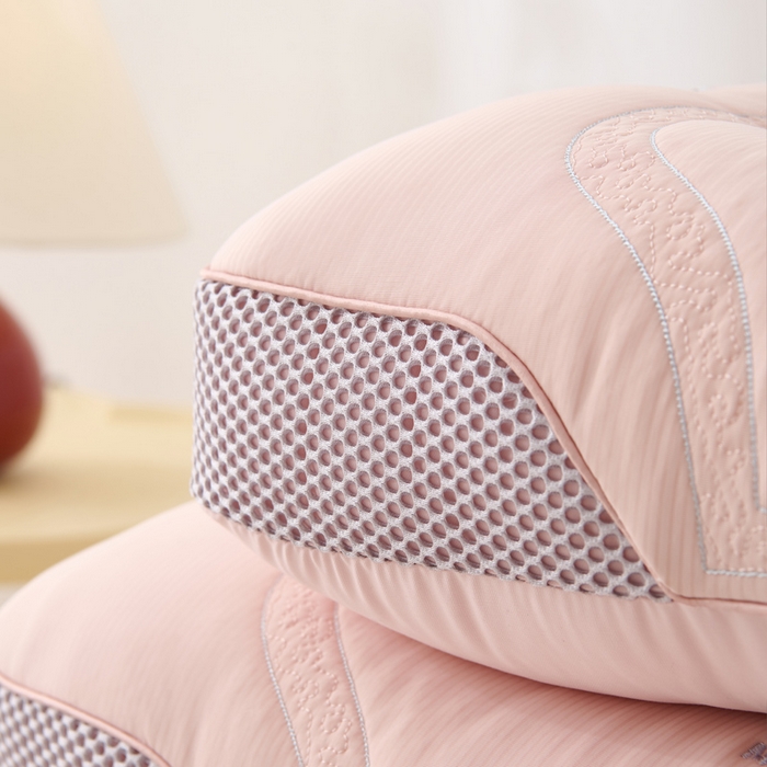 91家纺网 家纺一手货源 找家纺 （总）雅晨枕芯 2025新款夏季云柔凉感丝刺绣驱蚊枕枕头枕芯
