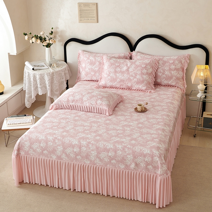 91家纺网 家纺一手货源 找家纺 （总）佳汐蓝 2025新款冰丝玫瑰席（全网券后不得低于此控价268）