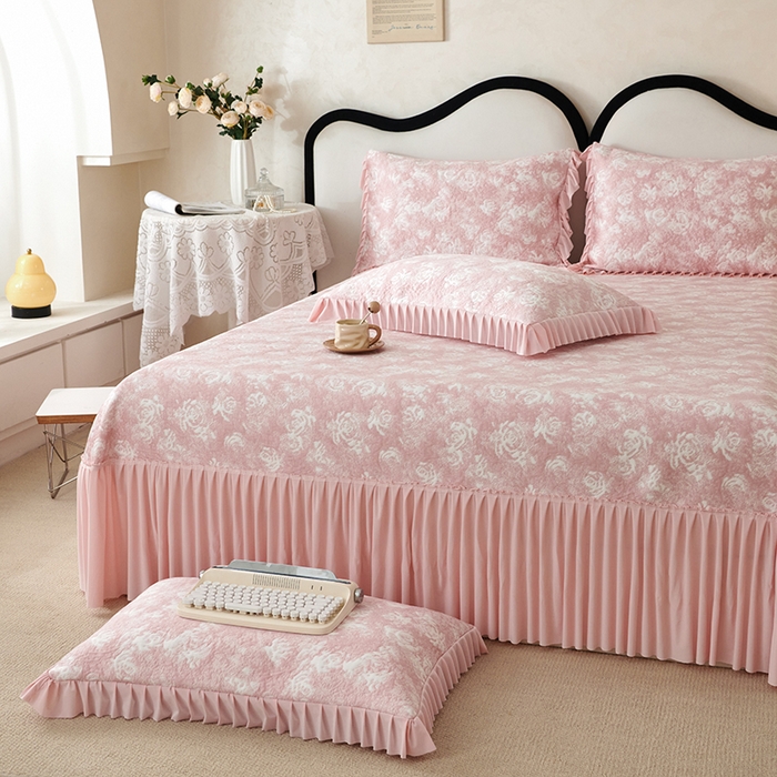 91家纺网 家纺一手货源 找家纺 （总）佳汐蓝 2025新款冰丝玫瑰席（全网券后不得低于此控价268）