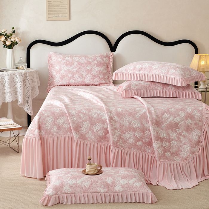 91家纺网 家纺一手货源 找家纺 （总）佳汐蓝 2025新款冰丝玫瑰席（全网券后不得低于此控价268）