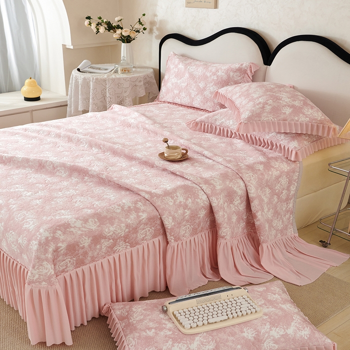 91家纺网 家纺一手货源 找家纺 （总）佳汐蓝 2025新款冰丝玫瑰席（全网券后不得低于此控价268）