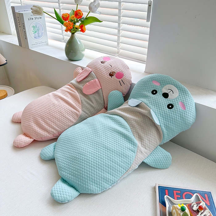 金牛枕芯 2025新款冰豆豆趴趴兔趴趴熊荞麦枕卡通学生儿童护颈枕头枕芯(出量可聊) 组合图仅供展示