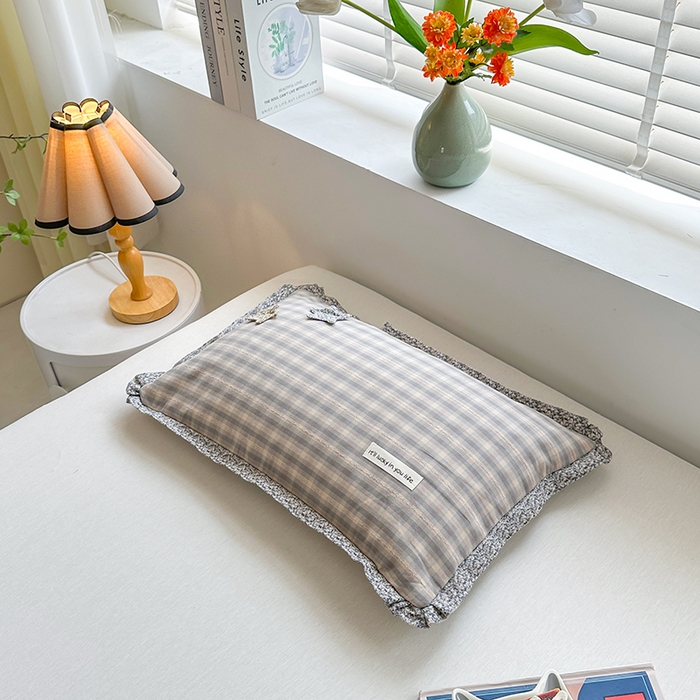 91家纺网 家纺一手货源 找家纺 （总）金牛枕芯 2025新款全棉水洗棉小提花荞麦枕花边护颈枕头学生儿童枕芯枕头