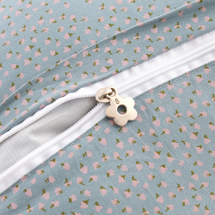 91家纺网 家纺一手货源 找家纺 金牛枕芯 2025春夏新款水洗棉印花荞麦枕捏捏熊小碎花儿童枕头枕芯 单枕芯 捏捏熊-蓝色