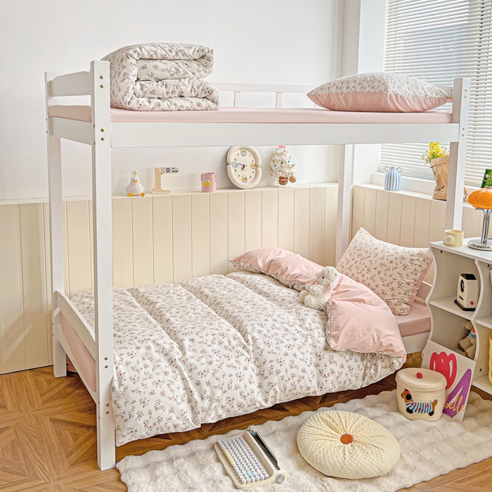 91家纺网 家纺一手货源 找家纺 朵朵2025新款水洗云朵糯糯棉三四件套水洗棉简约风ins风小碎花学生宿舍床被套床单款床笠款三四件套 忘忧草