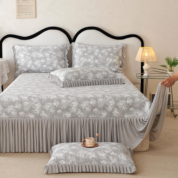 91家纺网 家纺一手货源 找家纺 佳汐蓝 2025新款冰丝玫瑰席（全网券后不得低于此控价268）