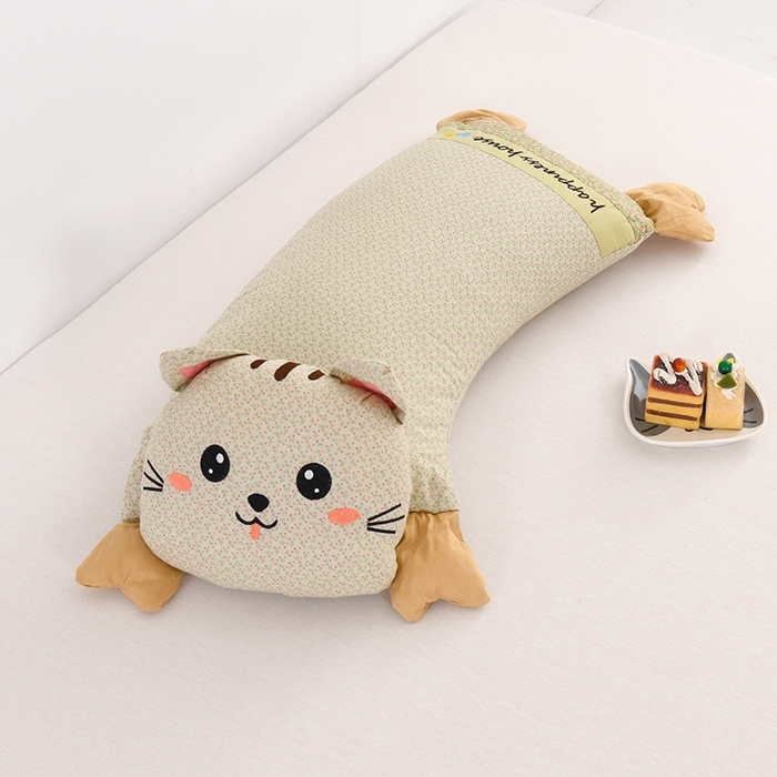 91家纺网 家纺一手货源 找家纺 （总）金牛枕芯 2025新款招财猫荞麦枕全棉卡通儿童学生成人护颈枕头枕芯