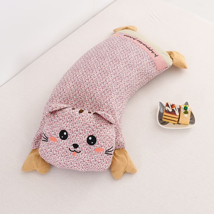 91家纺网 家纺一手货源 找家纺 （总）金牛枕芯 2025新款招财猫荞麦枕全棉卡通儿童学生成人护颈枕头枕芯