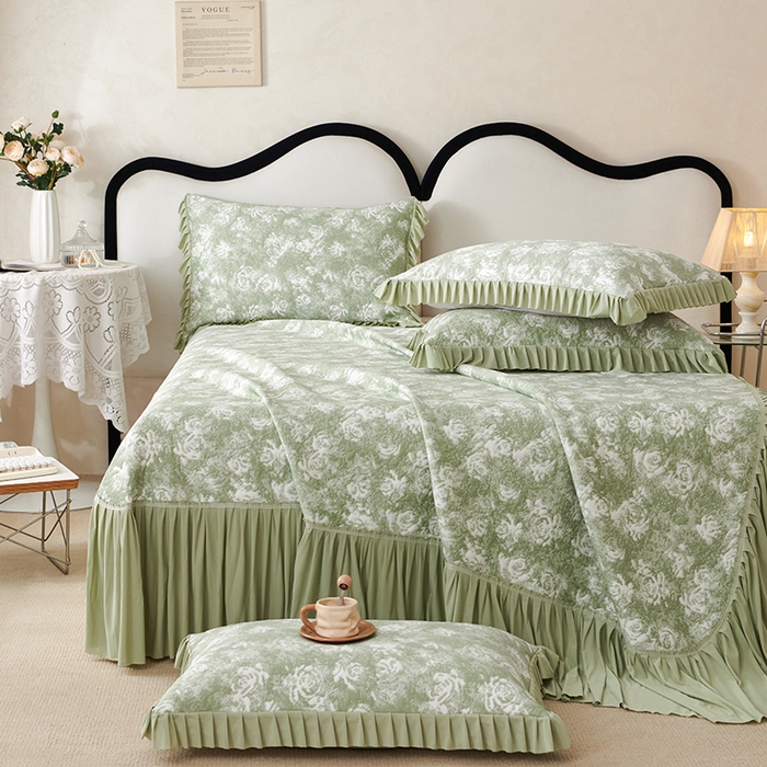 91家纺网 家纺一手货源 找家纺 佳汐蓝 2025新款冰丝玫瑰席（全网券后不得低于此控价268）