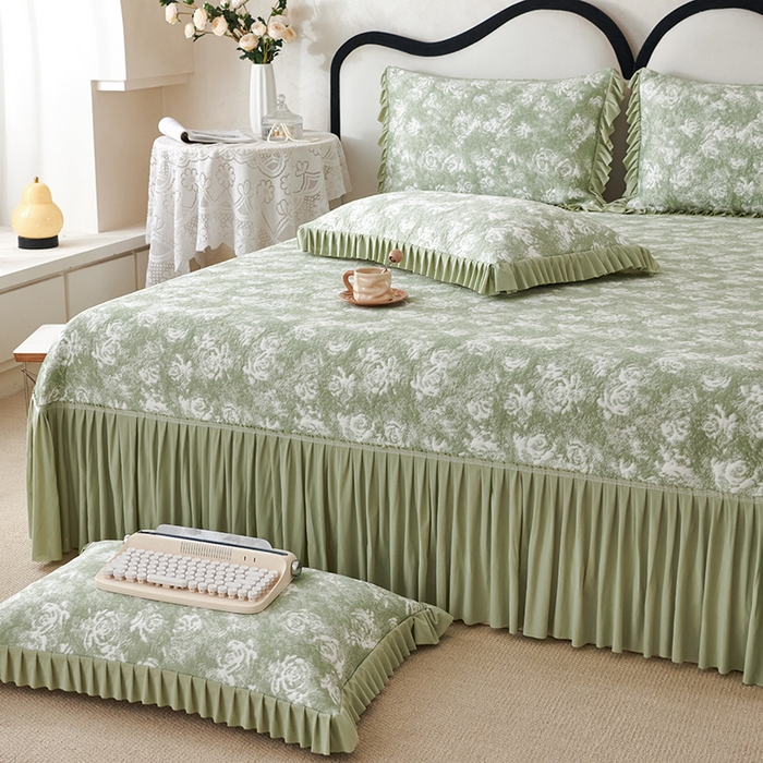 91家纺网 家纺一手货源 找家纺 佳汐蓝 2025新款冰丝玫瑰席（全网券后不得低于此控价268）