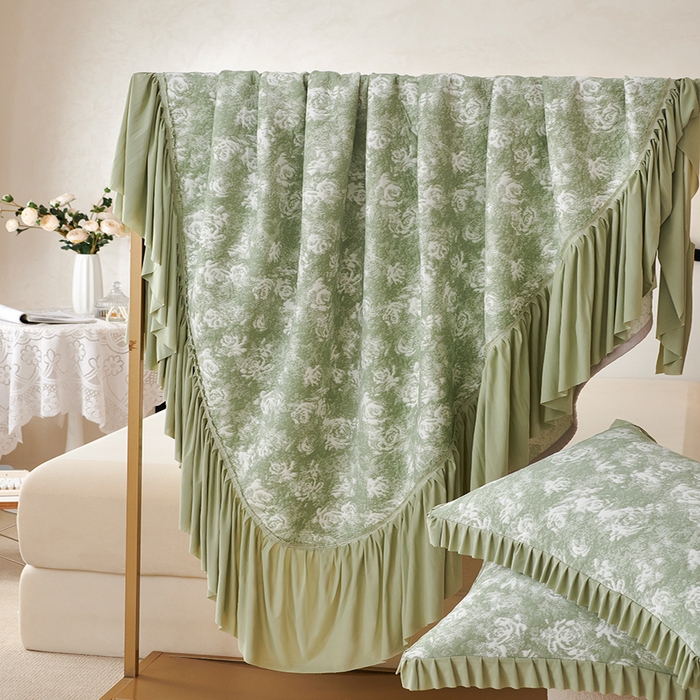 91家纺网 家纺一手货源 找家纺 佳汐蓝 2025新款冰丝玫瑰席（全网券后不得低于此控价268）