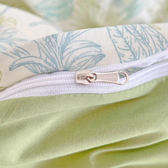 91家纺网 家纺一手货源 找家纺 朵朵2025新款水洗云朵糯糯棉三四件套水洗棉简约风ins风小碎花学生宿舍床被套床单款床笠款三四件套 春晓