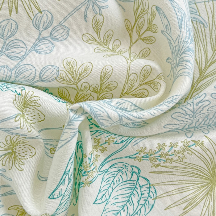 91家纺网 家纺一手货源 找家纺 朵朵2025新款水洗云朵糯糯棉三四件套水洗棉简约风ins风小碎花学生宿舍床被套床单款床笠款三四件套 春晓