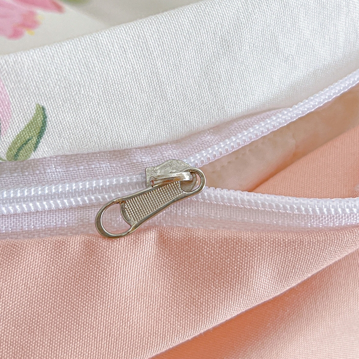 91家纺网 家纺一手货源 找家纺 朵朵2025新款水洗云朵糯糯棉三四件套水洗棉简约风ins风小碎花学生宿舍床被套床单款床笠款三四件套 郁金香