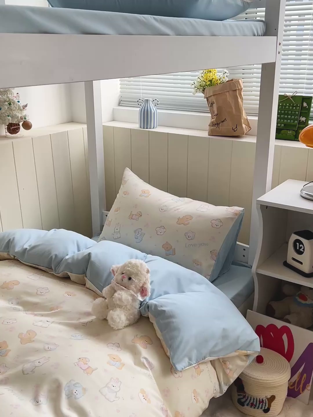 91家纺网 家纺一手货源 找家纺 朵朵2025新款水洗云朵糯糯棉三四件套水洗棉简约风ins风小碎花学生宿舍床被套床单款床笠款三四件套 萌宠