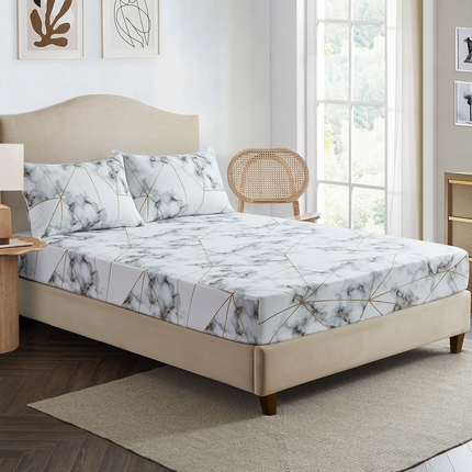 91家纺网 家纺一手货源 找家纺 （总）子不语家纺 2025新款跨境外贸 大版印花床笠款三件套亚马逊Temu速卖 通Shein沃尔玛专供