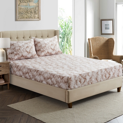 91家纺网 家纺一手货源 找家纺 （总）子不语家纺 2025新款跨境外贸 大版印花床笠款三件套亚马逊Temu速卖 通Shein沃尔玛专供