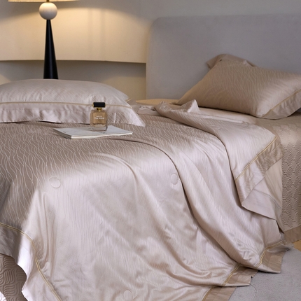 91家纺网 家纺一手货源 找家纺 （总）2025春夏新款天丝棉提花夏被夏凉被空调被四件套床盖款 织锦【券后不低于538】