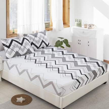 91家纺网 家纺一手货源 找家纺 （总）子不语家纺 2025新款跨境外贸 大版印花床笠款三件套亚马逊Temu速卖 通Shein沃尔玛专供