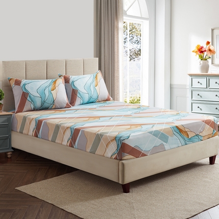 91家纺网 家纺一手货源 找家纺 （总）子不语家纺 2025新款跨境外贸 大版印花床笠款三件套亚马逊Temu速卖 通Shein沃尔玛专供