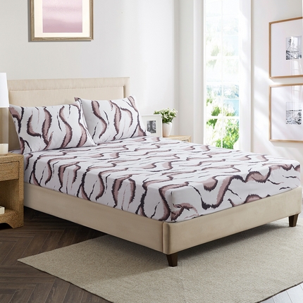 91家纺网 家纺一手货源 找家纺 （总）子不语家纺 2025新款跨境外贸 大版印花床笠款三件套亚马逊Temu速卖 通Shein沃尔玛专供