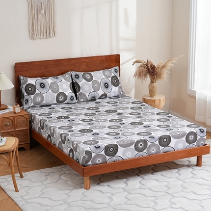 91家纺网 家纺一手货源 找家纺 （总）子不语家纺 2025新款跨境外贸 大版印花床笠款三件套亚马逊Temu速卖 通Shein沃尔玛专供