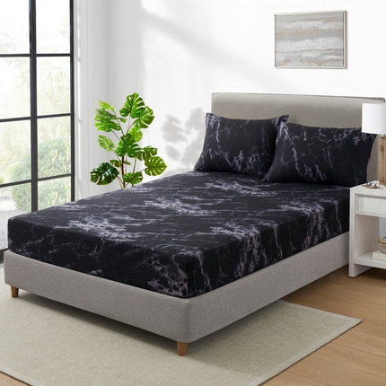 91家纺网 家纺一手货源 找家纺 （总）子不语家纺 2025新款跨境外贸 大版印花床笠款三件套亚马逊Temu速卖 通Shein沃尔玛专供