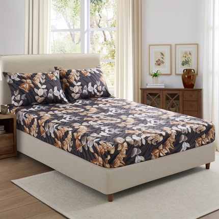 91家纺网 家纺一手货源 找家纺 （总）子不语家纺 2025新款跨境外贸 大版印花床笠款三件套亚马逊Temu速卖 通Shein沃尔玛专供