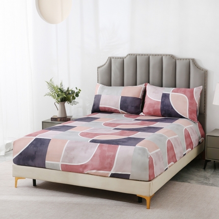 91家纺网 家纺一手货源 找家纺 （总）子不语家纺 2025新款跨境外贸 大版印花床笠款三件套亚马逊Temu速卖 通Shein沃尔玛专供