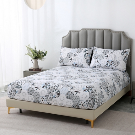 91家纺网 家纺一手货源 找家纺 （总）子不语家纺 2025新款跨境外贸 大版印花床笠款三件套亚马逊Temu速卖 通Shein沃尔玛专供