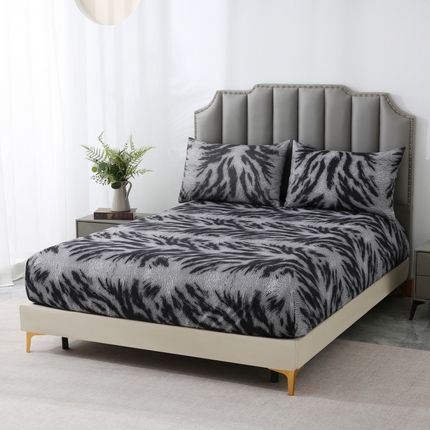 91家纺网 家纺一手货源 找家纺 （总）子不语家纺 2025新款跨境外贸 大版印花床笠款三件套亚马逊Temu速卖 通Shein沃尔玛专供