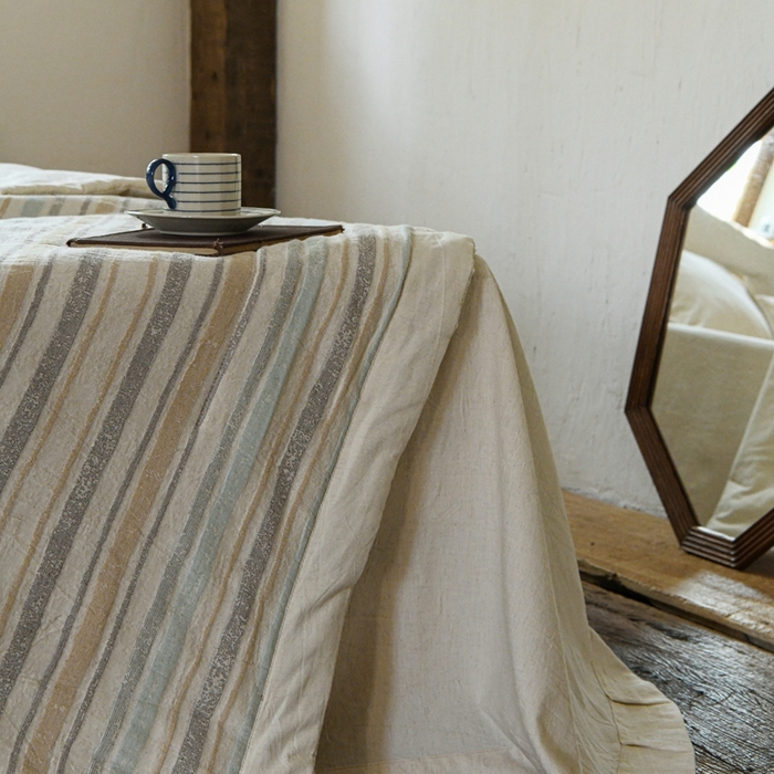 91家纺网 家纺一手货源 找家纺 简家居 2025新款简约亲肤夏被夏凉被空调被 旧日告白-薄荷绿