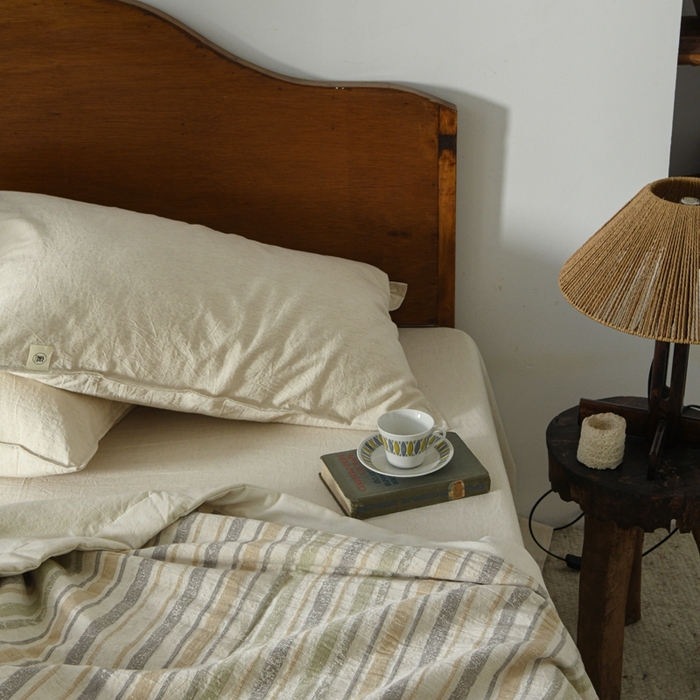 91家纺网 家纺一手货源 找家纺 简家居 2025新款简约亲肤夏被夏凉被空调被 旧日告白-草绿