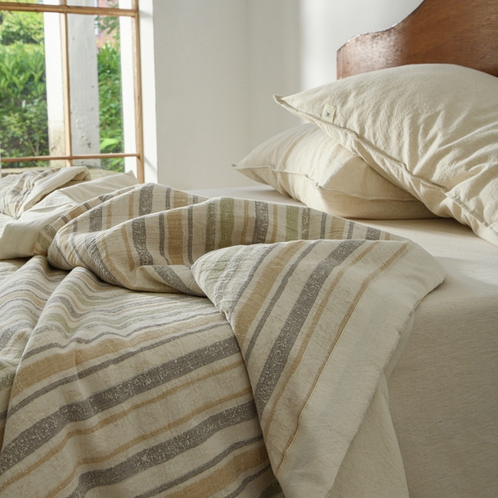 91家纺网 家纺一手货源 找家纺 简家居 2025新款简约亲肤夏被夏凉被空调被 旧日告白-草绿