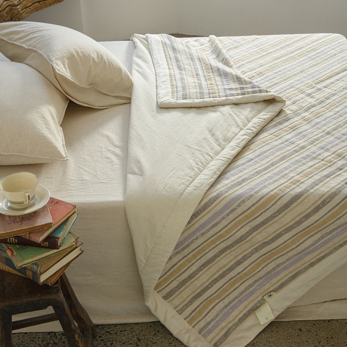 91家纺网 家纺一手货源 找家纺 简家居 2025新款简约亲肤夏被夏凉被空调被 旧日告白-丁香紫