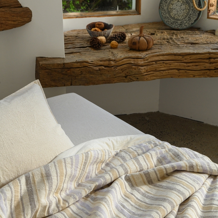 91家纺网 家纺一手货源 找家纺 简家居 2025新款简约亲肤夏被夏凉被空调被 旧日告白-丁香紫