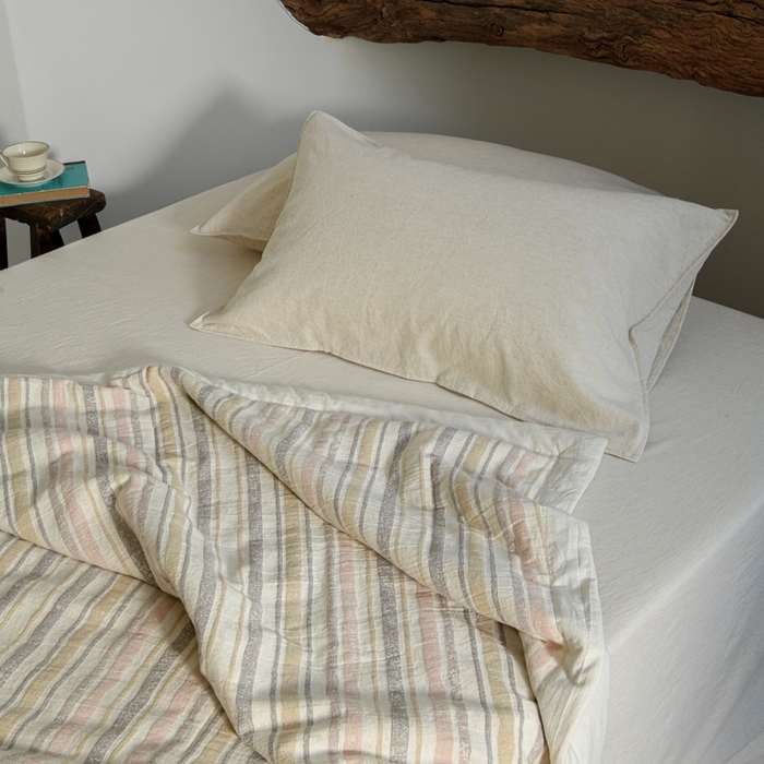 91家纺网 家纺一手货源 找家纺 简家居 2025新款简约亲肤夏被夏凉被空调被 旧日告白-奶茶粉