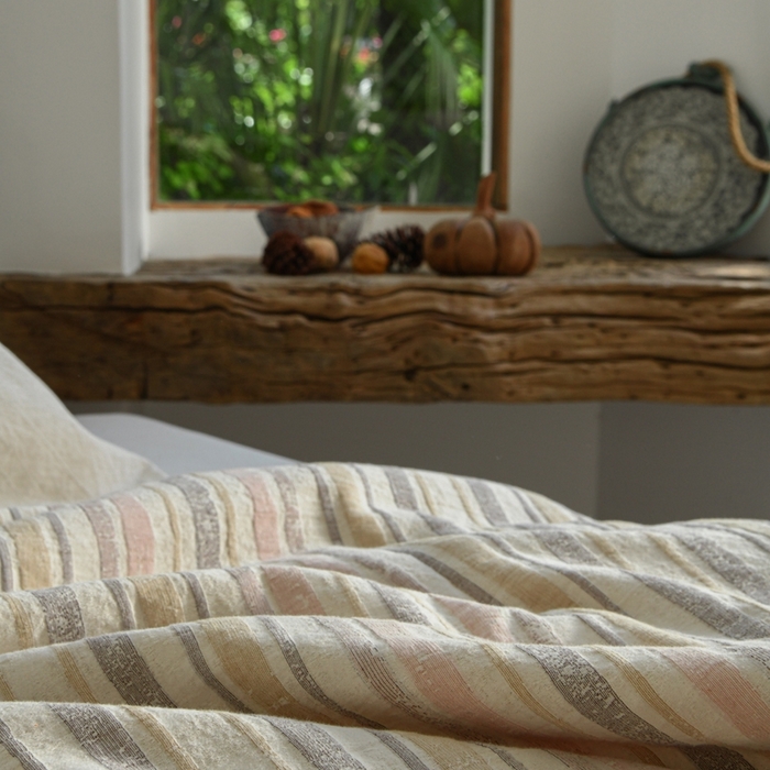 91家纺网 家纺一手货源 找家纺 简家居 2025新款简约亲肤夏被夏凉被空调被 旧日告白-奶茶粉