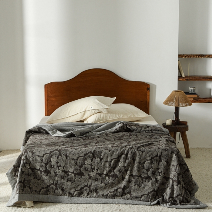 91家纺网 家纺一手货源 找家纺 简家居 2025新款简约亲肤夏被夏凉被空调被 夏被-百色花开