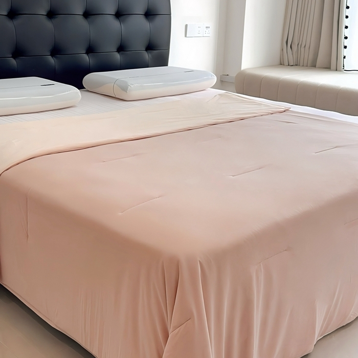 91家纺网 家纺一手货源 找家纺 兜米家居 2025新款亚朵同款夏季双感深睡被夏被夏凉被pro2.0 粉色